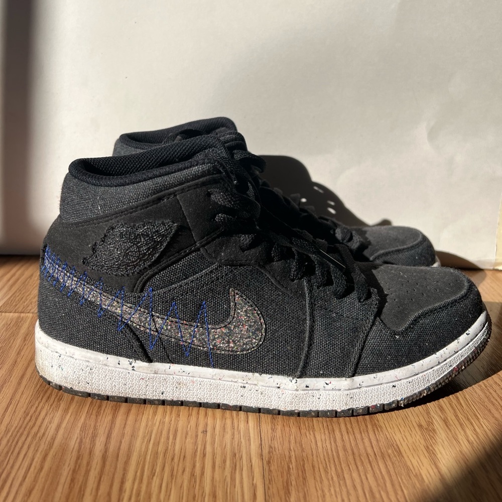 Jordan 1 Mid Crater Black US Men Size 10